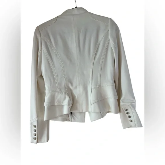 White House Black Market Ivory Blazer with Button Accents - Picture 2 of 6